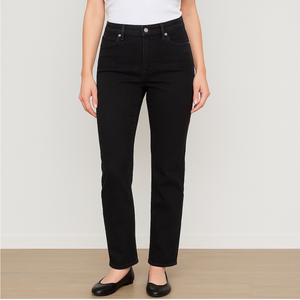 Levi's Black Straight Leg Jeans Perfect Waist 525 Size 8